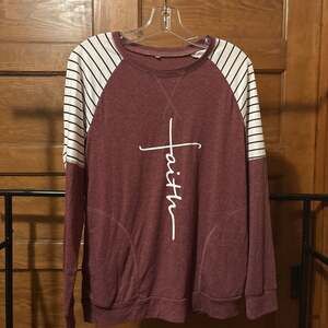 Faith Embroidered Sweatshirt